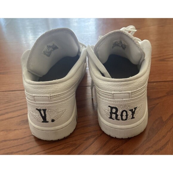 Custom Air Jordan 1 Low Lil Durk OTF Only The Family White Black Men\'s Size 9 main image 6
